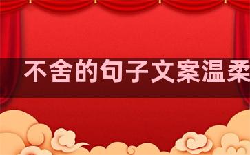 不舍的句子文案温柔伤感