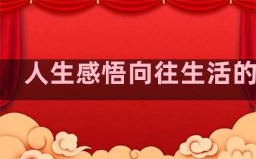 人生感悟向往生活的句子