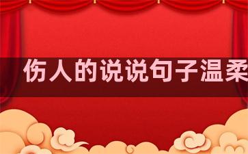 伤人的说说句子温柔简短