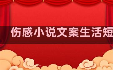 伤感小说文案生活短句子