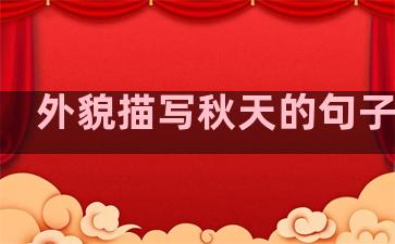 外貌描写秋天的句子温柔
