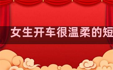 女生开车很温柔的短句子