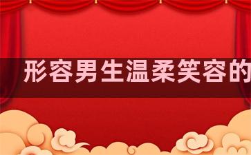 形容男生温柔笑容的句子