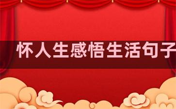 怀人生感悟生活句子经典