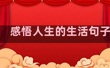 感悟人生的生活句子文案