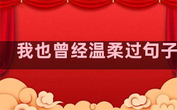 我也曾经温柔过句子说说