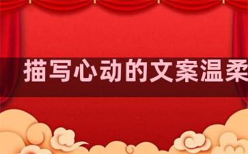 描写心动的文案温柔句子