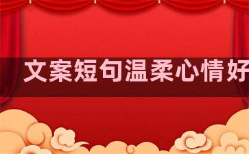 文案短句温柔心情好句子