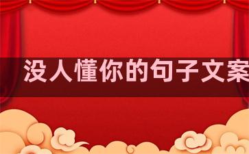 没人懂你的句子文案生活