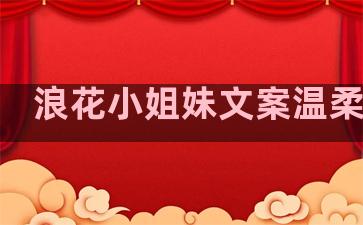 浪花小姐妹文案温柔句子