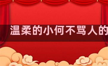 温柔的小何不骂人的句子