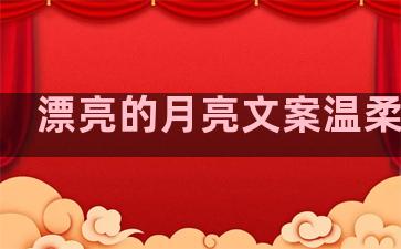 漂亮的月亮文案温柔句子