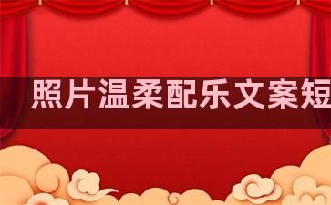 照片温柔配乐文案短句子