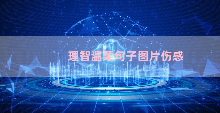 理智温柔句子图片伤感