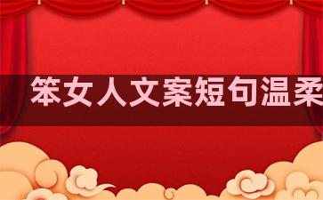 笨女人文案短句温柔句子