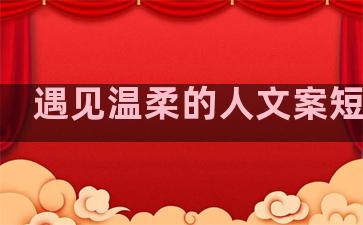 遇见温柔的人文案短句子