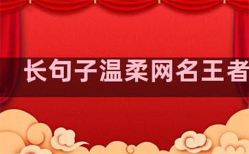 长句子温柔网名王者可爱