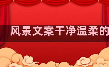 风景文案干净温柔的句子